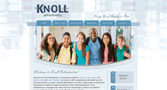Desktop Screenshot of knollorthodontics.com